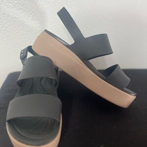 CROCS Brooklyn Low Wedge Sandal- Women's